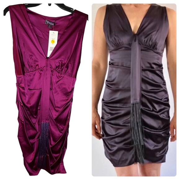 Hale Bob Silk Dress with Tassels - Picture 1 of 8